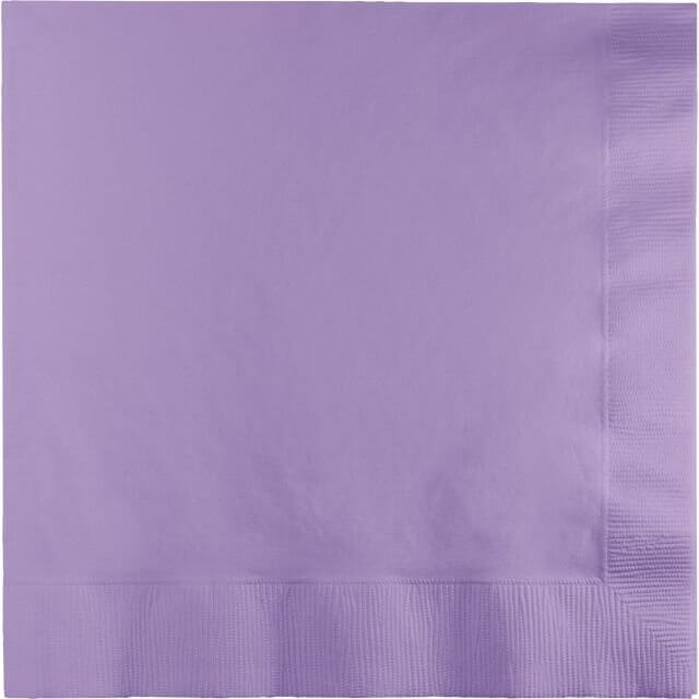 Luscious Lavender Beverage Napkins - SKU:57193B - UPC:039938167950 - Party Expo