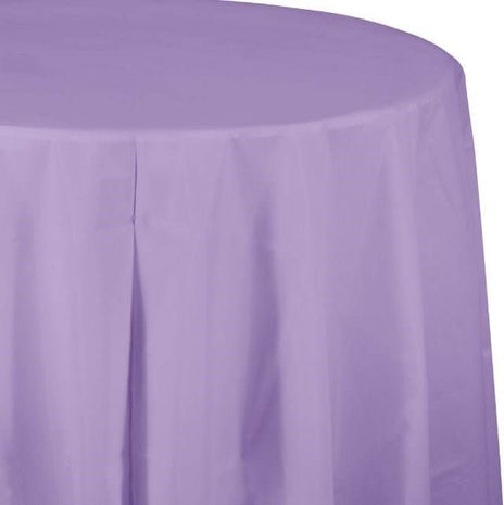 Luscious Lavender Octy Round Table Cover - SKU:703265 - UPC:073525813035 - Party Expo