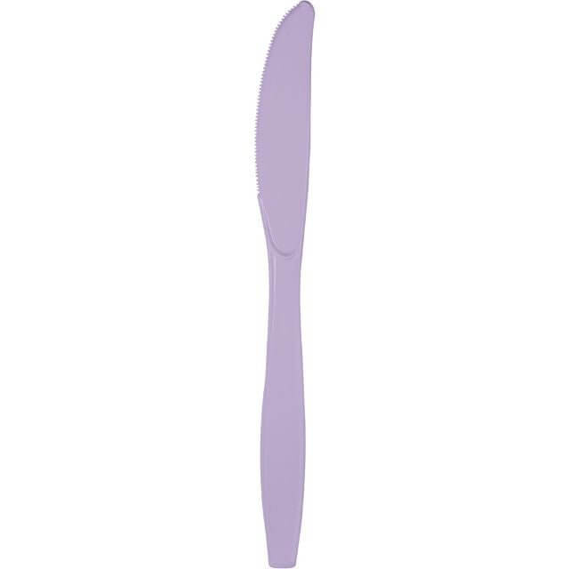 Luscious Lavender Plastic Knives - SKU:010578- - UPC:073525109398 - Party Expo