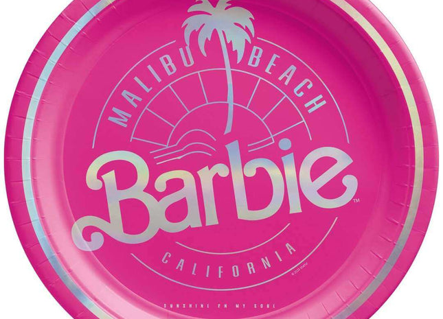 Malibu Barbie - 7" Dessert Plates (8ct) - SKU:542887 - UPC:192937405642 - Party Expo