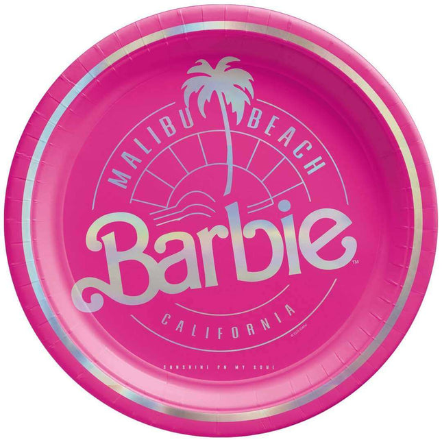 Malibu Barbie - 7" Dessert Plates (8ct) - SKU:542887 - UPC:192937405642 - Party Expo