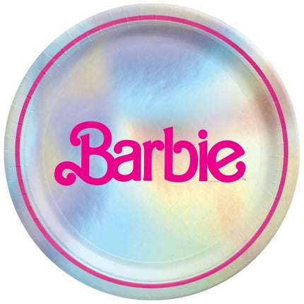 Malibu Barbie - 9" Embossed Plates (8ct) - SKU:552887 - UPC:192937405659 - Party Expo