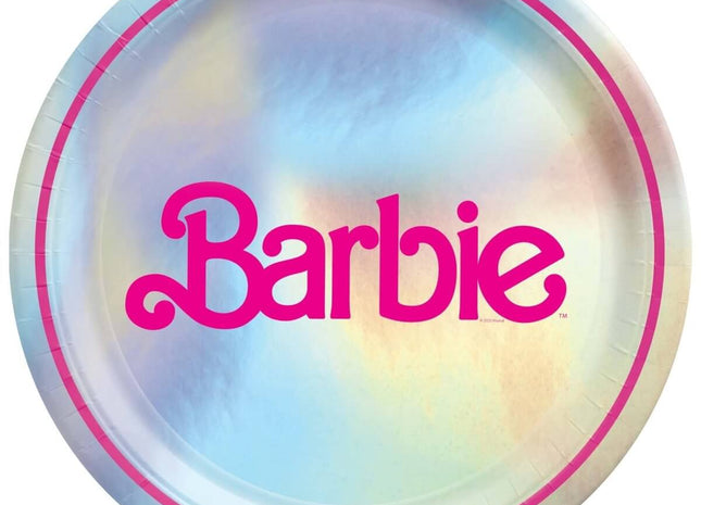 Malibu Barbie - 9" Embossed Plates (8ct) - SKU:552887 - UPC:192937405659 - Party Expo