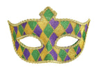 Mardi Gras Harlequin Mask - SKU:360296 - UPC:192937003091 - Party Expo