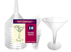 Martini Glass Clear - 2 piece - SKU:N81021 - UPC:098382608211 - Party Expo