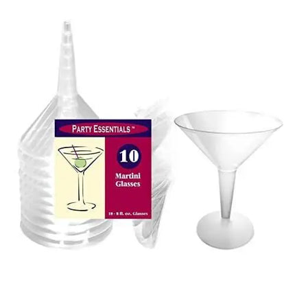 Martini Glass Clear - 2 piece - Party Expo