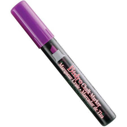Marvy Bistro Chisel Tip Chalk Marker - Fluorescent Violet - SKU:483S#F8 - UPC:028617483481 - Party Expo