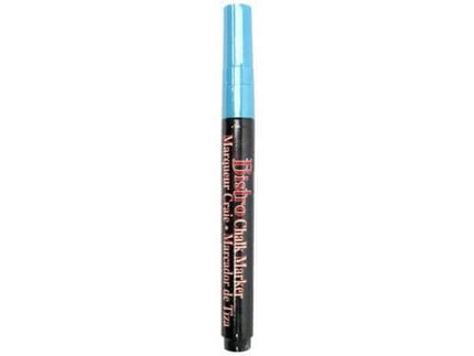 Marvy Bistro Fine Tip Chalk Marker - Fluorescent Blue - SKU:482S - UPC:028617482200 - Party Expo