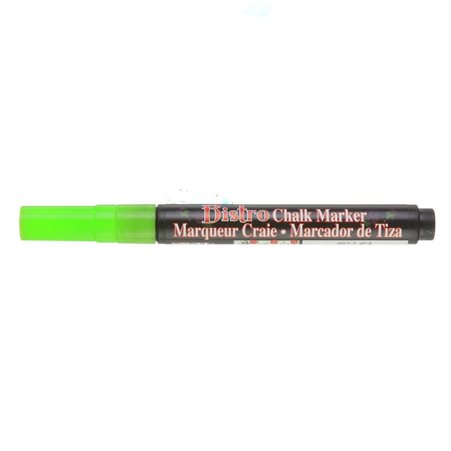 Marvy Bistro Fine Tip Chalk Marker - Fluorescent Green - SKU:482SF4 - UPC:028617482149 - Party Expo