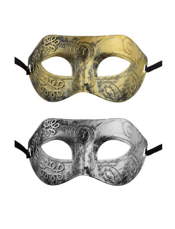 Mask Brushed Metal Look - SKU:61799 - UPC:8712364617993 - Party Expo