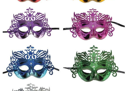 Mask Carnival Glitter Assortment - SKU:61661 - UPC:8712364616613 - Party Expo