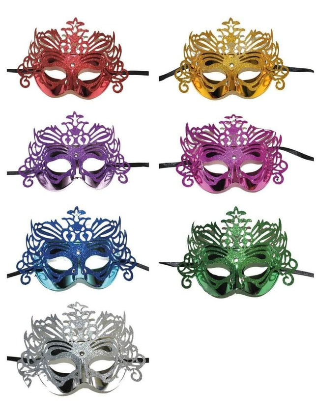 Mask Carnival Glitter Assortment - SKU:61661 - UPC:8712364616613 - Party Expo