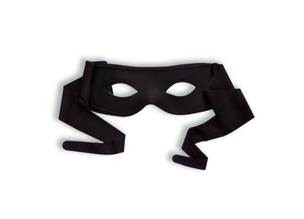 Mask Masked Man W/Ties-Black - SKU:58589 - UPC:721773585890 - Party Expo