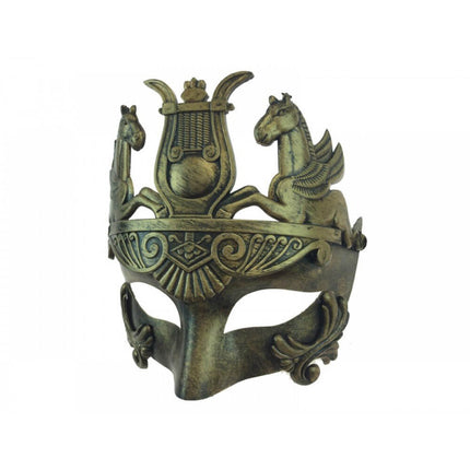 Men's Pegasus Mask - Gold - SKU:M33169G - UPC:831687014611 - Party Expo