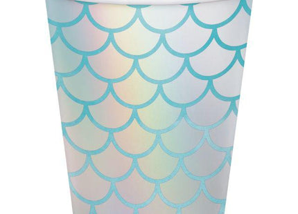 Mermaid - 9oz Iridescent Party Cups (8ct) - SKU:340544 - UPC:039938629526 - Party Expo