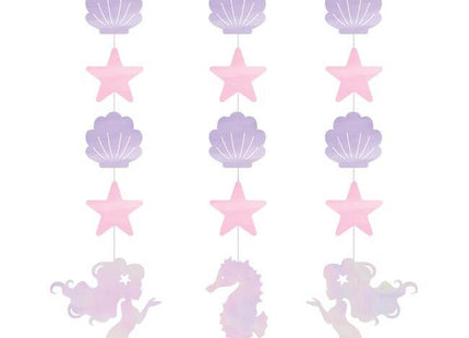 Mermaid Shine Hanging Cutouts - SKU:336712 - UPC:039938567965 - Party Expo