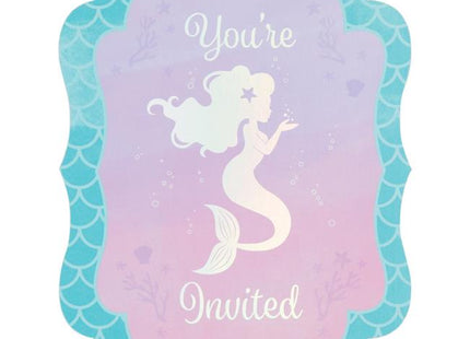 Mermaid Shine Invite - SKU:336714 - UPC:039938567989 - Party Expo