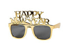 Metallic Gold New Year Sunglasses - SKU:3L-14091690 - UPC:195130265716 - Party Expo