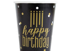 Metallic Happy Birthday 9oz Cups (8 count) - SKU:73186 - UPC:011179731862 - Party Expo