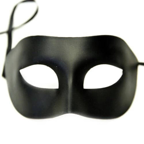Metallic Mask Male - Black - SKU:M7344GB - UPC:831687073441 - Party Expo