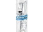 Metallic Silver 24ct Forks Only Boxed Cutlery - SKU:315133 - UPC:092352917549 - Party Expo