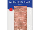 Metallic Square Curtain - Rose Gold - SKU:53946RSEGD - UPC:034689216070 - Party Expo