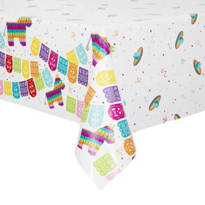 Mexican Fiesta Plastic Table Cover - SKU:58683 - UPC:011179586837 - Party Expo