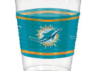 Miami Dolphins - 16oz Plastic Cups (25ct) - SKU:421356 - UPC:013051471101 - Party Expo
