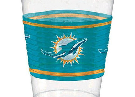 Miami Dolphins - 16oz Plastic Cups (25ct) - SKU:421356 - UPC:013051471101 - Party Expo