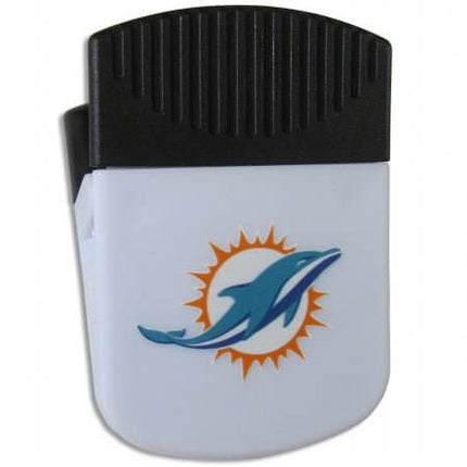 Miami Dolphins - Chip Clip Magnet with Bottle Opener - SKU:FPMC060 - UPC:754603443695 - Party Expo