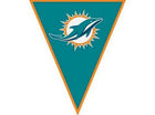 Miami Dolphins - Pennant Banner - SKU:122340 - UPC:013051439026 - Party Expo