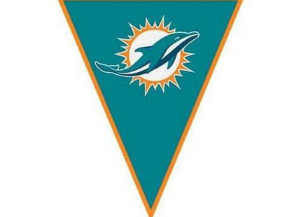 Miami Dolphins - Pennant Banner - SKU:122340 - UPC:013051439026 - Party Expo