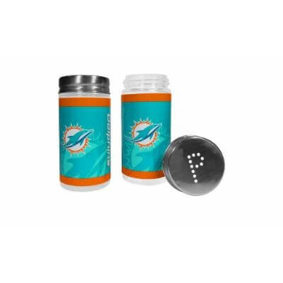 Miami Dolphins - Tailgate Salt & Pepper Shaker Set - SKU:FTSP060 - UPC:754603701894 - Party Expo