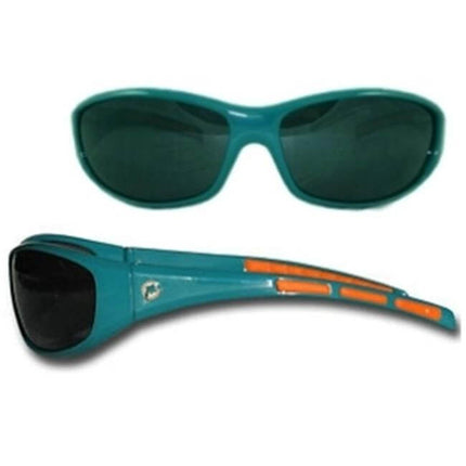 Miami Dolphins - Wrap Sunglasses - SKU:2FSG060 - UPC:754603030604 - Party Expo