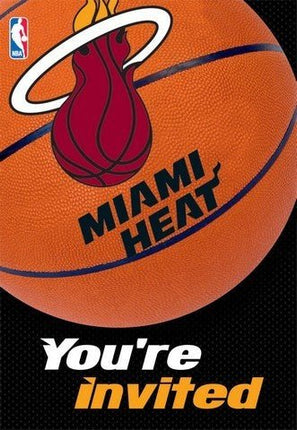 Miami Heat - Invitations and Thank You Card Set - SKU:483626 - UPC:013051322519 - Party Expo