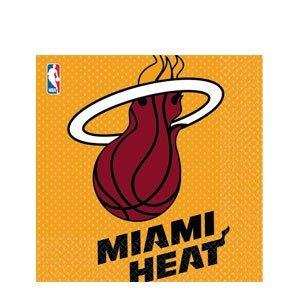 Miami Heat - Paper Luncheon Napkins (16ct) - SKU:513626 - UPC:013051261580 - Party Expo