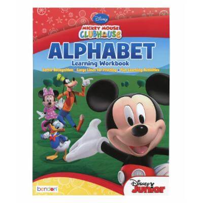 Mickey Mouse - Alphabet Workbook - SKU:1976NS - UPC:805219019764 - Party Expo