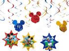Mickey Mouse - Clubhouse Hanging Swirl Decorations - SKU:676595 - UPC:013051332174 - Party Expo
