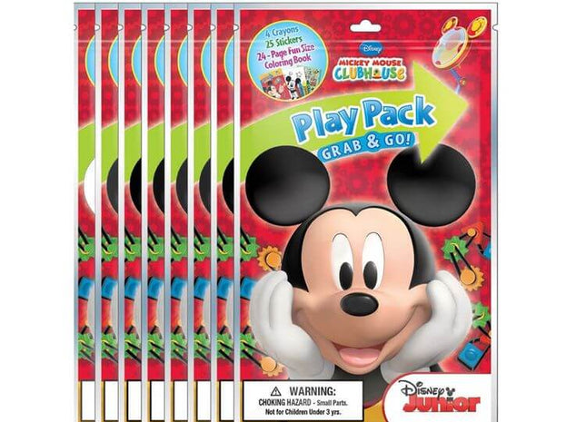 Mickey Mouse - Play Packs Educational Fun Artistic Party Favors - SKU:1051224 - UPC:600639871080 - Party Expo