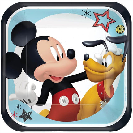Mickey On The Go - 7" Dessert Plates (8ct) - SKU:541789 - UPC:013051737559 - Party Expo