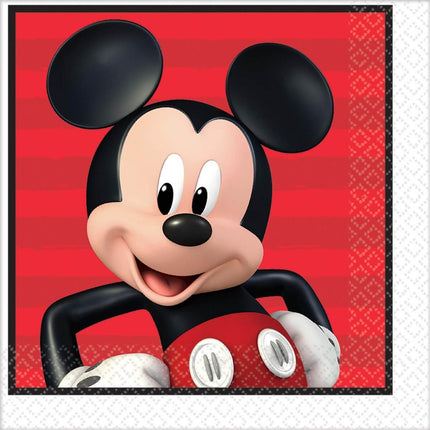 Mickey On The Go - Lunch Napkins (16ct) - SKU:511789 - UPC:013051737566 - Party Expo