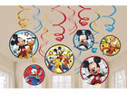 Mickey On The Go - Swirl Decorations - SKU:671789 - UPC:013051762926 - Party Expo