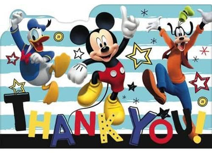 Mickey On The Go - Thank You Note Set with Envelopes - SKU:481789 - UPC:013051762865 - Party Expo