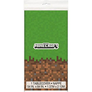 Minecraft Plastic Tablecover - SKU:79403 - UPC:011179794034 - Party Expo