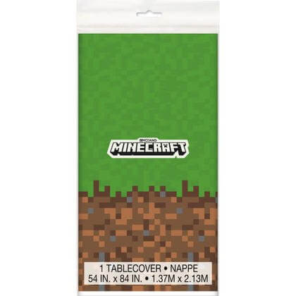 Minecraft Plastic Tablecover - SKU:79403 - UPC:011179794034 - Party Expo