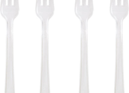 Mini Forks Clear - SKU:013432CL - UPC:039938101732 - Party Expo