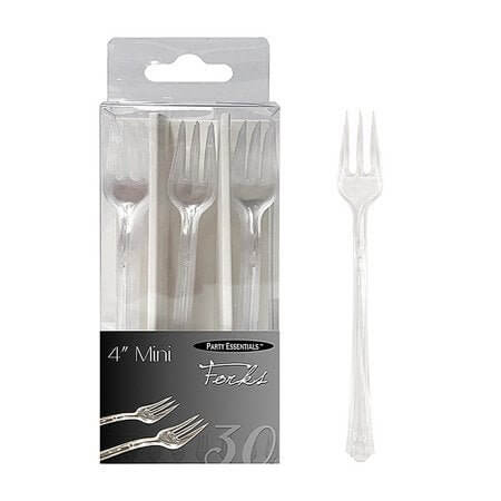 Mini Forks Clear - SKU:N216407 - UPC:098382912431 - Party Expo