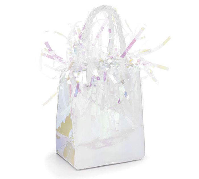 Mini Gift Bag Balloon Weight - Iridescent - SKU:4986 - UPC:011179049868 - Party Expo