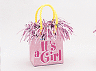 Mini Gift Bag Weight - It's A Girl - SKU:7417 - UPC:708450591597 - Party Expo