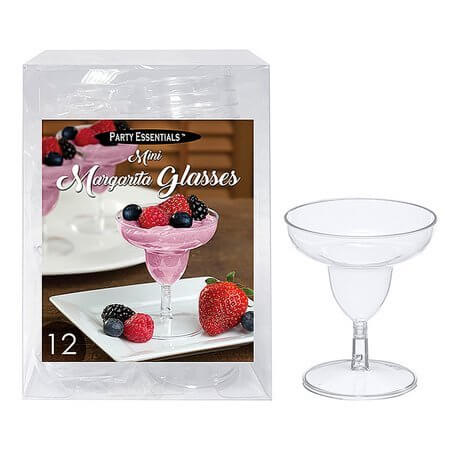 Mini Margarita Glasses (12ct) - SKU:N216493 - UPC:098382914633 - Party Expo